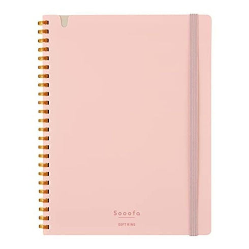 Kokuyo A5 SOOOFA YELLOW Soft Ring Notebook 4mm GRID Kokuyo Soft Ring Notebook | SV738S4 80 Sheets