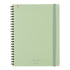 Kokuyo A5 SOOOFA GREEN Soft Ring Notebook 4mm GRID Kokuyo Soft Ring Notebook | SV738S4 80 Sheets