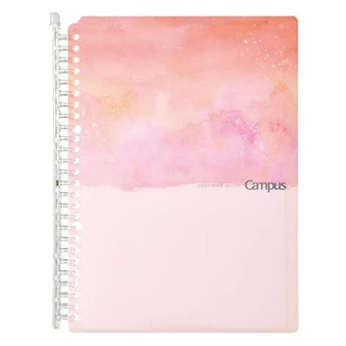 Kokuyo B5 Campus VIOLET Pastel Grade Limited Edition B5 Smart Ring Binder 26 Rings "Lay Flat" Notebook 60 Sheets Capacity | SP706-LV2