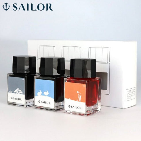 SAILOR 1911 LIMITED Edition 3 Ink Set or Profit Junior +10 Harappa Fountain Pen Set Rabbit Fountain Pen Fine/Medium Nib | 13-2400-002