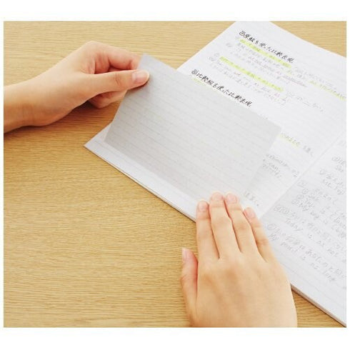 Kokuyo CAMPUS 7mm A Ruled Dotted Line HORIZONTAL Sticky Pads Index Sticky Notes Planner Sticky | NT-150ATB