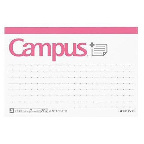 Kokuyo CAMPUS 7mm A Ruled Dotted Line VERTICAL Sticky Pads Index Sticky Notes Planner Sticky | NT-100ATB