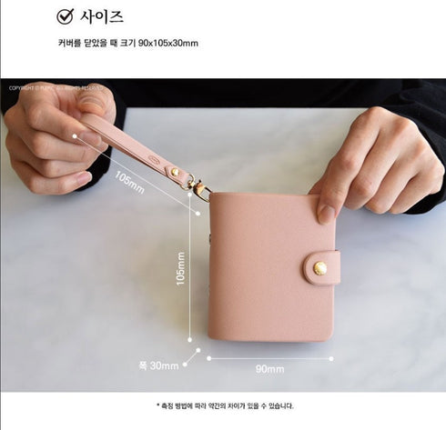 PLEPIC MINI 3 Ring Binder with Strap 24mm Rings Notes Sold Separately For Memo Notes Shopping List To Do List Expense Record Daily Memo Weekly | 105 X 90mm