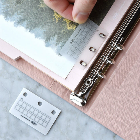 PLEPIC STICKY Binder Label 3 Hole Paper Binder Accessory Removable Sticky Note Repositionable Sticky Note Dot Grid | 51 X 33mm