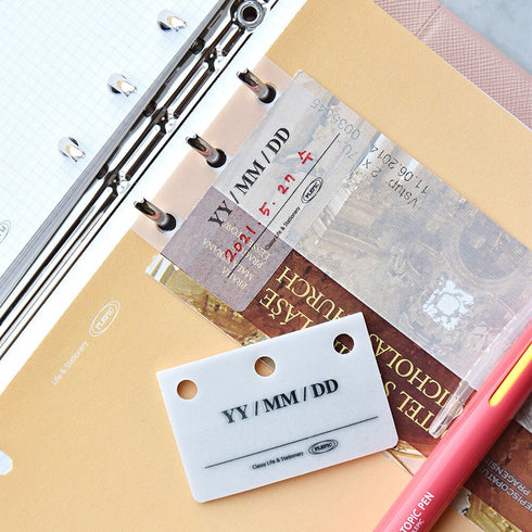 PLEPIC STICKY Binder Label 3 Hole Paper Binder Accessory Removable Sticky Note Repositionable Sticky Note Dot Grid | 51 X 33mm