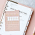 PLEPIC COLOR PU Classy Leather Index Tabs Monthly Index Tabs Weekly Index Tabs Daily Index Tab Self-Adhesive Tabs Planner Index Sticker