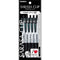 Zebra Sarasa CLIP BLACK 0.4mm Push Clip Gel Pen Super Saturated Ink FIVE Pack | JJS15