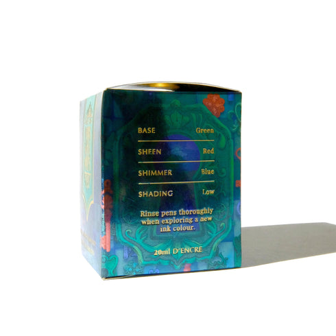 Ferris Wheel Press Ferritales Green With Curiosity SHIMMER Fountain Pen Ink Dip Pen Ink Calligraphy Ink Bottle Ink | 20ml