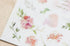MU Lifestyle Print-On Stickers Rub -On Stickers Transfer Stickers Translucent Stickers 190 | Pink Flowers Peach Flowers Old Fashioned Roses