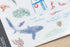 MU Lifestyle Print-On Stickers Rub -On Stickers Transfer Stickers Translucent Stickers 198 | Sea Life Summer Hammerhead Sharks Stingray
