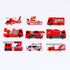 FIRETRUCK Emergency Vehicles Helicopter Bande Washi Tape Kit Masking Tape Kit Sticker Kit DOUBLE Roll | BDA650