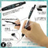 Zebra Sarasa CLIP BLACK 0.4mm Push Clip Gel Pen Super Saturated Ink FIVE Pack | JJS15