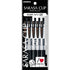 Zebra Sarasa CLIP BLACK 0.4mm Push Clip Gel Pen Super Saturated Ink FIVE Pack | JJS15