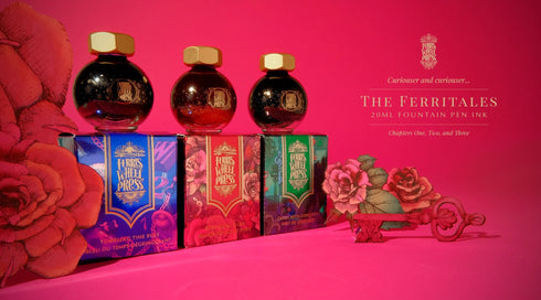 Ferris Wheel Press Ferritales Ruby Royal Flush SHIMMER Fountain Pen Ink Dip Pen Ink Calligraphy Ink Bottle Ink | 20ml