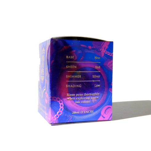 Ferris Wheel Press Ferritales Tumbling Time Blue SHIMMER Fountain Pen Ink Dip Pen Ink Calligraphy Ink Bottle Ink | 20ml