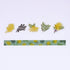 MIMOSA Yellow Flowers Bande Washi Tape Kit Masking Tape Kit Sticker Kit DOUBLE Roll | BDA648
