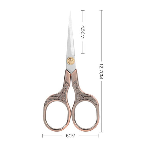 ONE Pair SILVER Retro Inspired Office Scissors Stationery Embroidery Travel | Super sharp