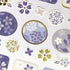 WANOWA Japan INDIGO PATTERN Stickers Japanese Pattern Stickers インディゴパターン Japanese Fabric Stickers Japanese Embellishment Stickers | 1354124