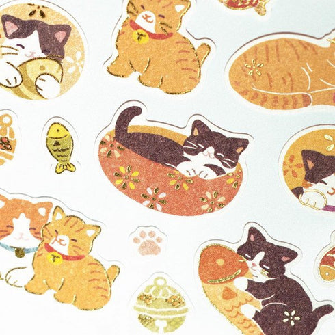 WANOWA Japan CAT KITTEN Stickers Kitty Stickers Cat Stickers 猫 子猫 ステッカー Japanese Embellishment Stickers | 1354125