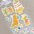NB Co., Ltd Japan DINOSAUR Birthday Party Cake Stickers Panda Bear Stickers 恐竜の誕生日ステッカー Stickers Japanese Embellishment Stickers | 2494136