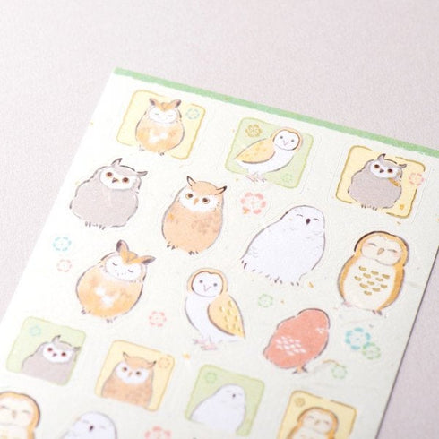 NB Co., Ltd Japan OWL OWLET Stickers Wildlife Art Stickers フクロウのフクロウのステッカー Stickers Embellishment Stickers | 5074148