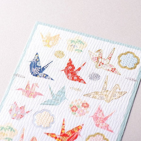 NB Co., Ltd Japan Japanese BIRD ORIGAMI Japanese Paper Art Stickers 鳥の折り紙ステッカー Stickers Embellishment Stickers | 5074165