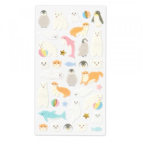NB Co., Ltd Japan WILDLIFE 3D Stickers Polar Bear Stickers Dolphin Stickers 野生生物の3Dステッカー Stickers Embellishment Stickers | 5214122