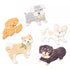 NB Co., Ltd Japan DOG Stickers Shiba Inu Stickers Hanairo Flake Seal Inu Stickers 花咲くいろはがりシール犬のステッカー Embellishment Stickers | 5564103