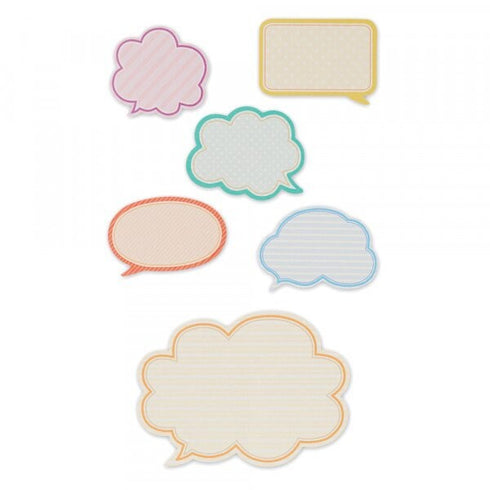 NB Co., Ltd Japan SPEECH BUBBLES Thought Bubbles Cartoon Bubble Stickers ふきだし漫画のふきだしステッカー Embellishment Stickers | 2564104