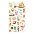 Midori Transfer Stickers SNACKS FOOD COFFEE Print-On Stickers Rub -On Stickers Transfer Stickers Translucent Stickers | 2584