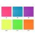 BRIGHT TONES Translucent Transparent PET Color Vellum Sticky Notes 3 X 3 | One Pad 50 sheets