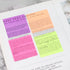 BRIGHT TONES Translucent Transparent PET Color Vellum Sticky Notes 3 X 3 | One Pad 50 sheets