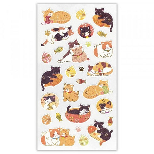 WANOWA Japan CAT KITTEN Stickers Kitty Stickers Cat Stickers 猫 子猫 ステッカー Japanese Embellishment Stickers | 1354125