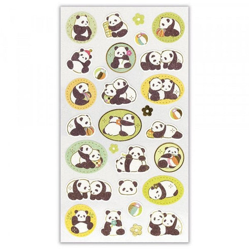 WANOWA Japan PANDA Stickers Panda Bear Stickers パンダ Stickers Japanese Embellishment Stickers | 1354126
