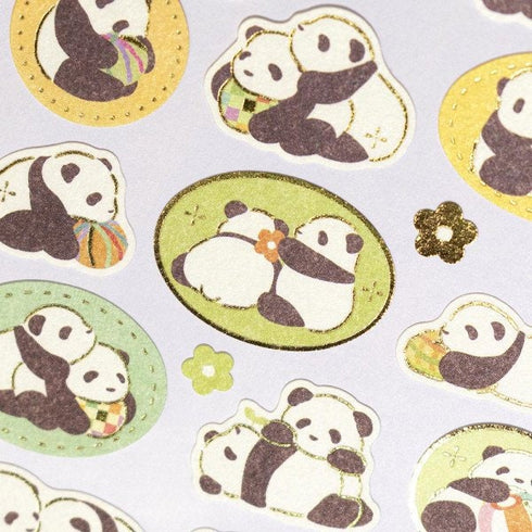 WANOWA Japan PANDA Stickers Panda Bear Stickers パンダ Stickers Japanese Embellishment Stickers | 1354126
