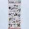 Kamio Japan Stickers PANDA BEARS Adult Visual Dictionary Baby Panda Baby Pandas GOLD Foil Stickers | 707286