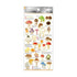 Kamio Japan Stickers MUSHROOMS Adult Visual Dictionary Fungus Fungi Psychedelic In The Dark GOLD Foil Stickers | 700654