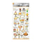 Kamio Japan Stickers DESSERTS Adult Visual Dictionary Banana Split Ice Cream Sundae Fruit Salad Rootbeer Float GOLD Foil Stickers | 204768