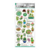 Kamio Japan Stickers CACTUS Adult Visual Dictionary Cacti Succulents Hens and Chicks Float GOLD Foil Stickers | 204766