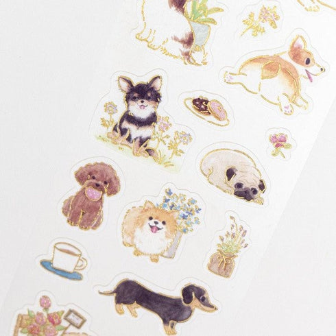 NB Co., Ltd Japan Dog Stickers Pug Stickers Poodle Stickers Pom Stickers パグポメラニアンコーギーステッカー Stickers Embellishment Stickers | 4944102