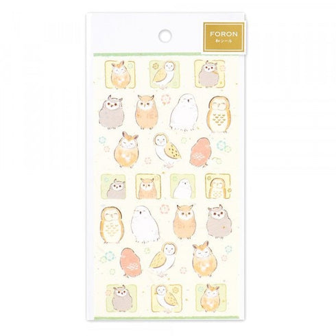 NB Co., Ltd Japan OWL OWLET Stickers Wildlife Art Stickers フクロウのフクロウのステッカー Stickers Embellishment Stickers | 5074148