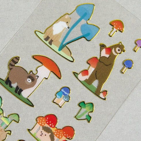NB Co., Ltd Japan MUSHROOM Stickers Fungus Stickers Umame Stickers きのこステッカー Stickers Embellishment Stickers | 5444108