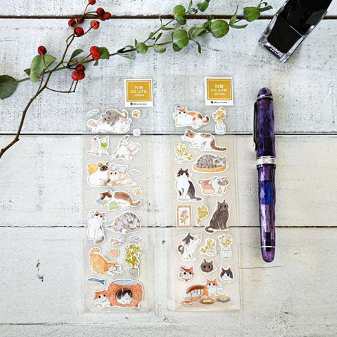 NB Co., Ltd Japan CAT KITTEN Stickers Kitty Stickers Pussy Cat Stickers 猫子猫キティステッカー Embellishment Stickers | 5574102