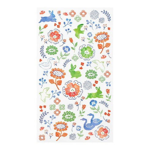 Midori Transfer Stickers SCANDINAVIAN TEXTILE PATTERNS Print-On Stickers Rub -On Stickers Transfer Stickers Translucent Stickers | 2589