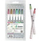 Kuretake MILD SMOKY Zig Clean Color Dot Set One Pen or 6 Piece Set Single-Tip Marker | TCSD-6100/6VB