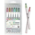 Kuretake MILD SMOKY Zig Clean Color Dot Set One Pen or 6 Piece Set Single-Tip Marker | TCSD-6100/6VB