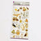 Kamio Japan Stickers OWLS Adult Visual Dictionary Barred Owl Barn Owl Horned Owl Sawhet Owl Snowy Owl GOLD Foil Stickers | 721386