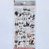 Kamio Japan Stickers PANDA BEARS Adult Visual Dictionary Baby Panda Baby Pandas GOLD Foil Stickers | 707286