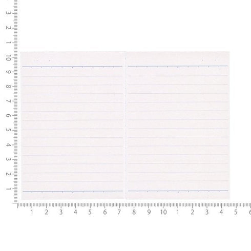 Kokuyo BLUE A7 LIMITED EDITION Watercolor B Ruled 6mm Ruled Notebook Washi Tape Keychain Clear Pouch Complete Set | 99K-242BN