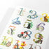 Midori Transfer Stickers MONTHLY NUMBERS WHIMSICAL Print-On Stickers Rub -On Stickers Transfer Stickers Translucent Stickers | 2585